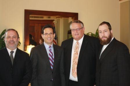 with House Majority Leader Eric Cantor, , Bob Corker, ezra friedlander