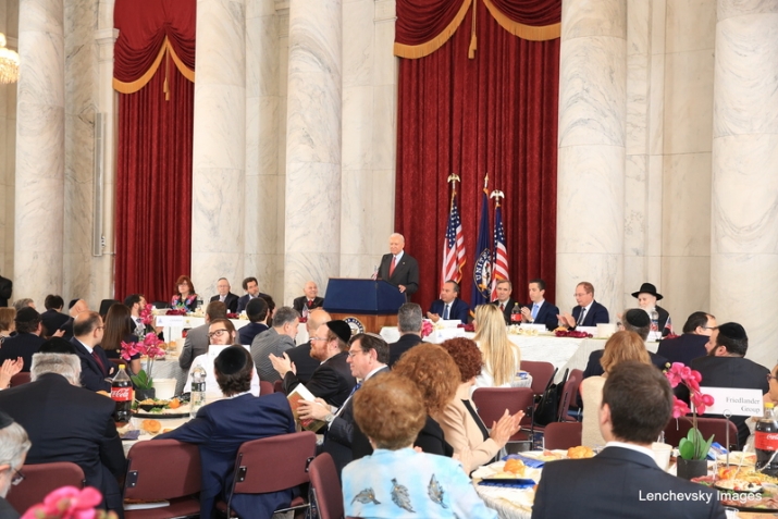 President pro tempore of the U.S. Senate Orrin Hatch addressing the participants, , , ezra friedlander