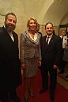 Ezra Friedander, Education Secretary Betsy Devos; Rabbi AD Motzen, Director of State Relations, Agudath Israel of America