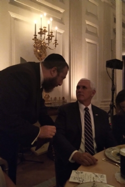 Ezra Friedlander, U.S. Vice President Mike Pence, Mike Pence